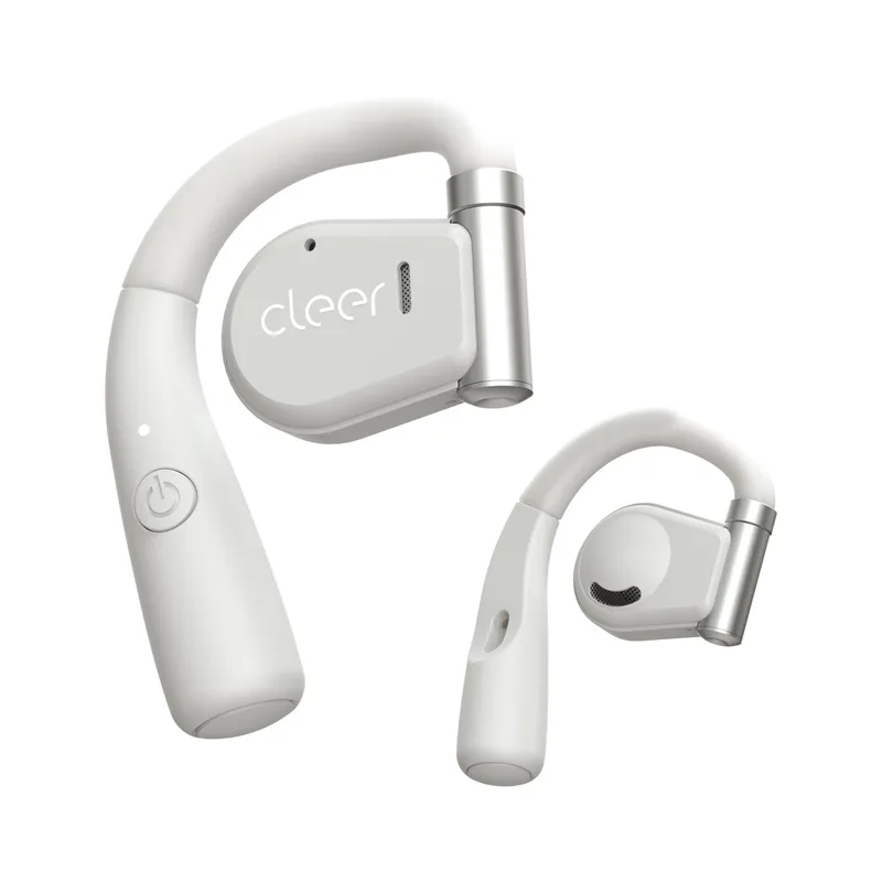 Cleer Arc Open-Ear True Wireless Earbuds - Light Gray