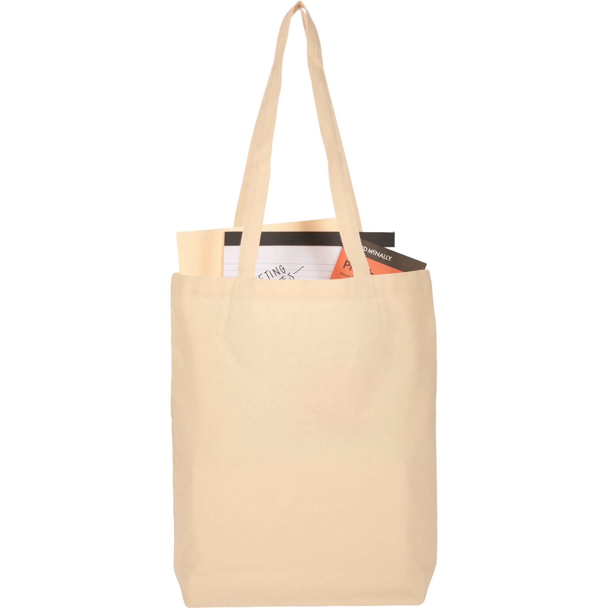 Organic 5oz Cotton Wide Bottom Tote view 2
