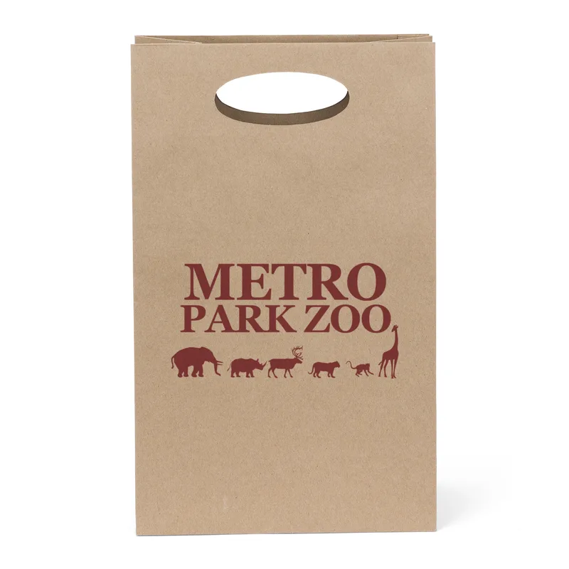 Donna - Eco Die Cut Shoppers - Flexo Ink Print (8" x 4" x 13")