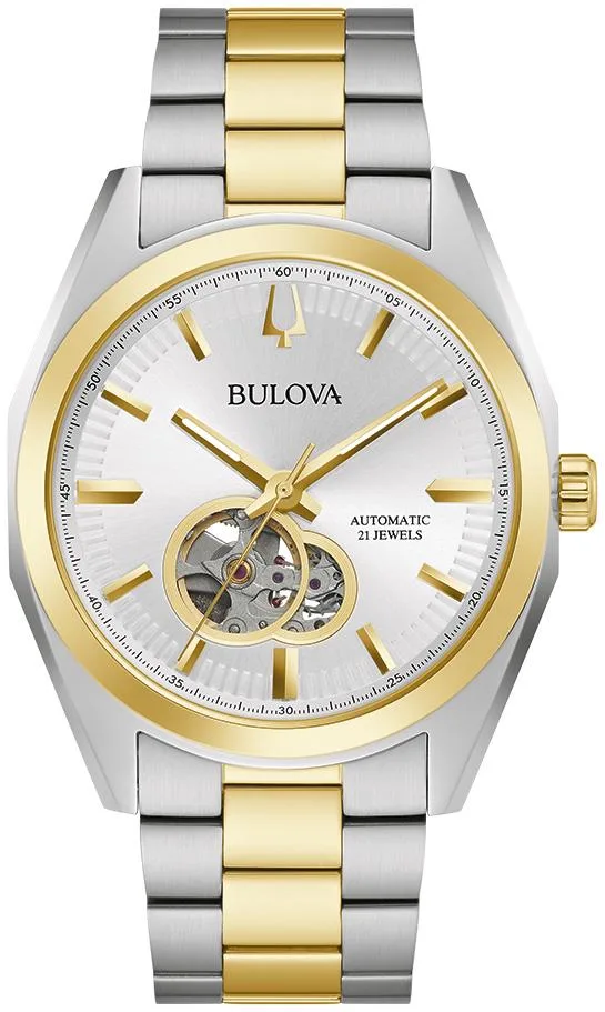 Bulova Watches Men's Surveyor Automatic Stainless Steel Watch Two-Tone