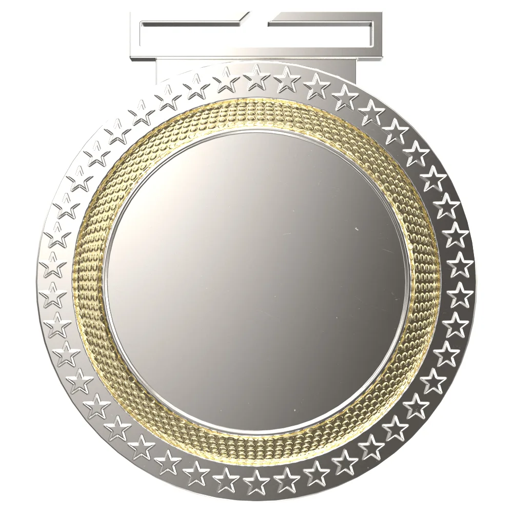 Dual Plated Blank Medallions 3"