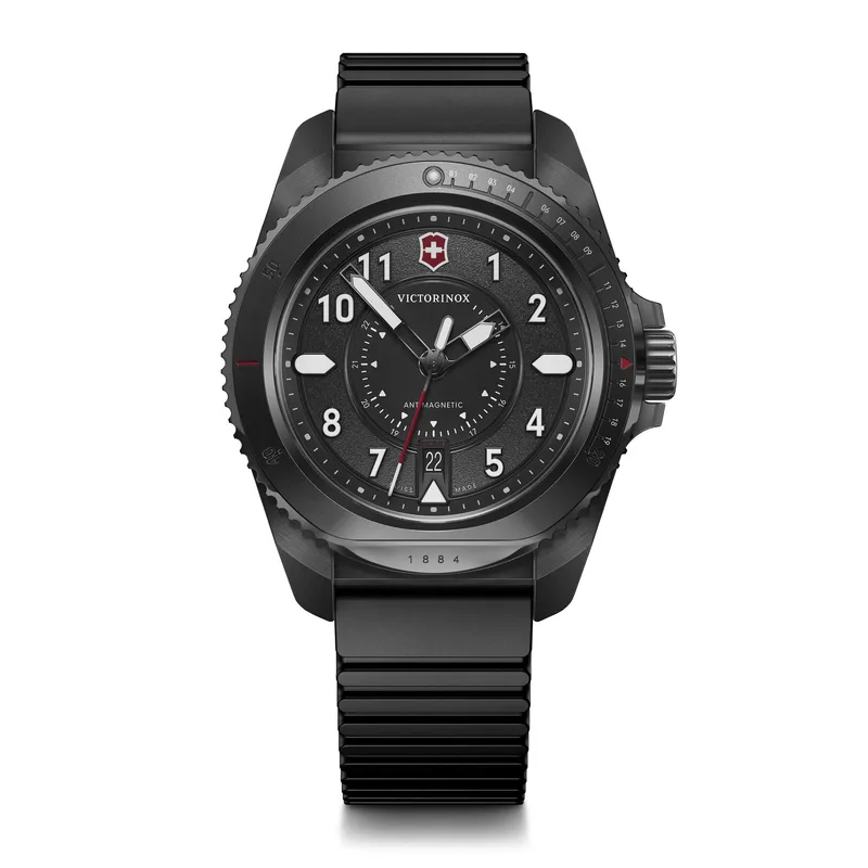 Victorinox Swiss Army Corporate Gifts Journey Ø43 Black Bezel Dial Rubber Strap Watch