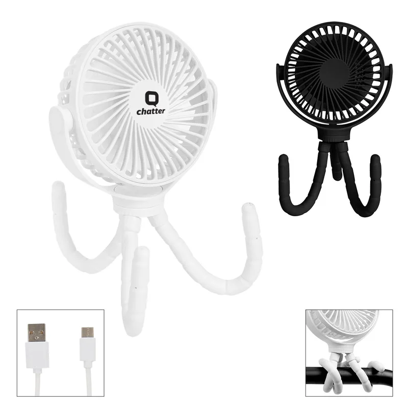 Portable Rechargeable Fan With Flexible Tripod view 2