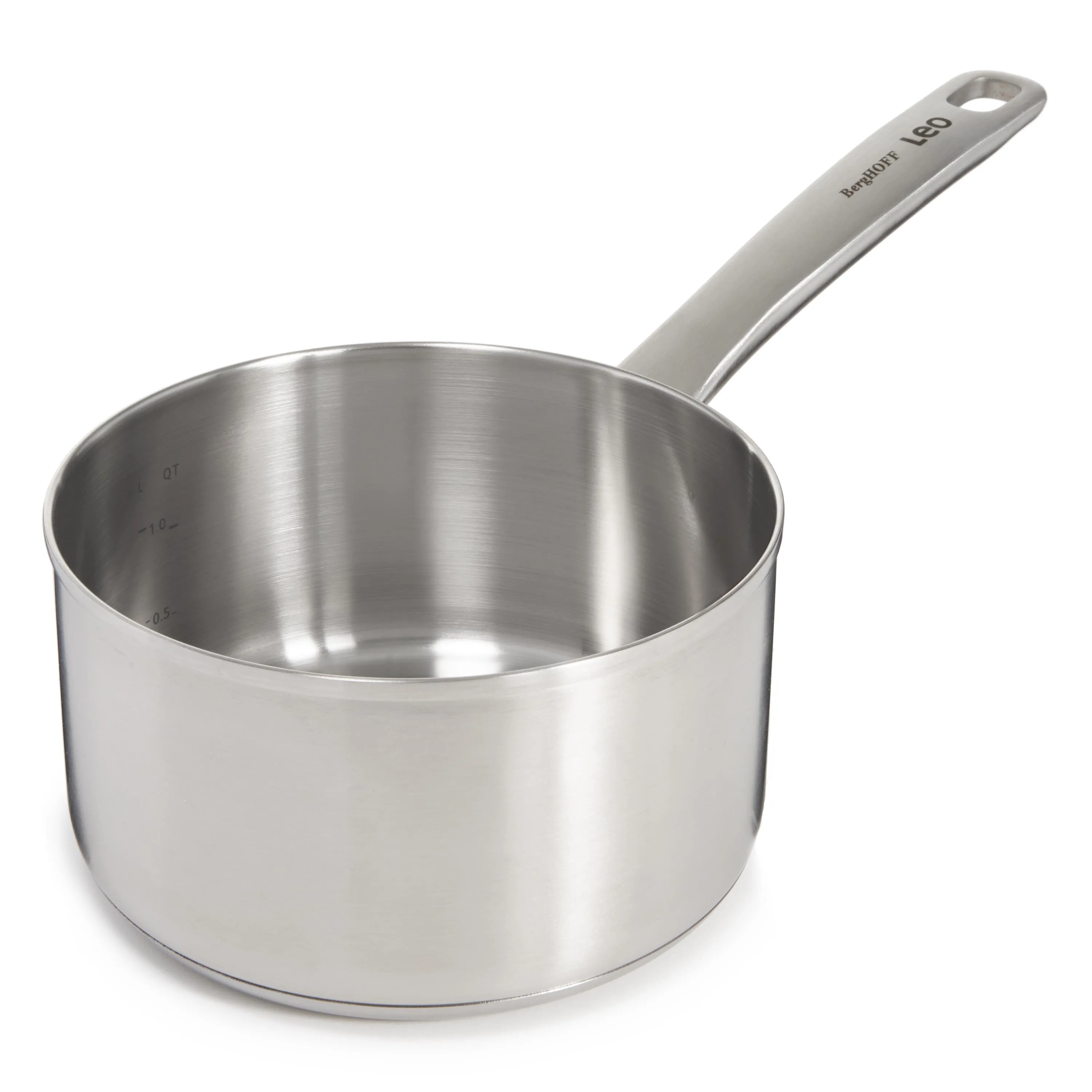 BergHoff Leo Graphite 6.25" Recycled Ss Open Saucepan, 1.7Qt
