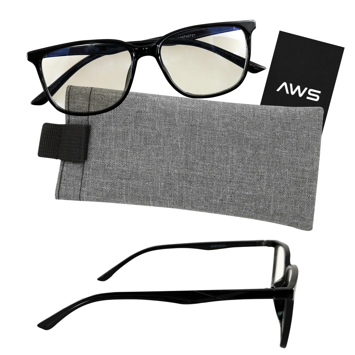 Aws Blue Light Blocking Glasses With Pouch view 3
