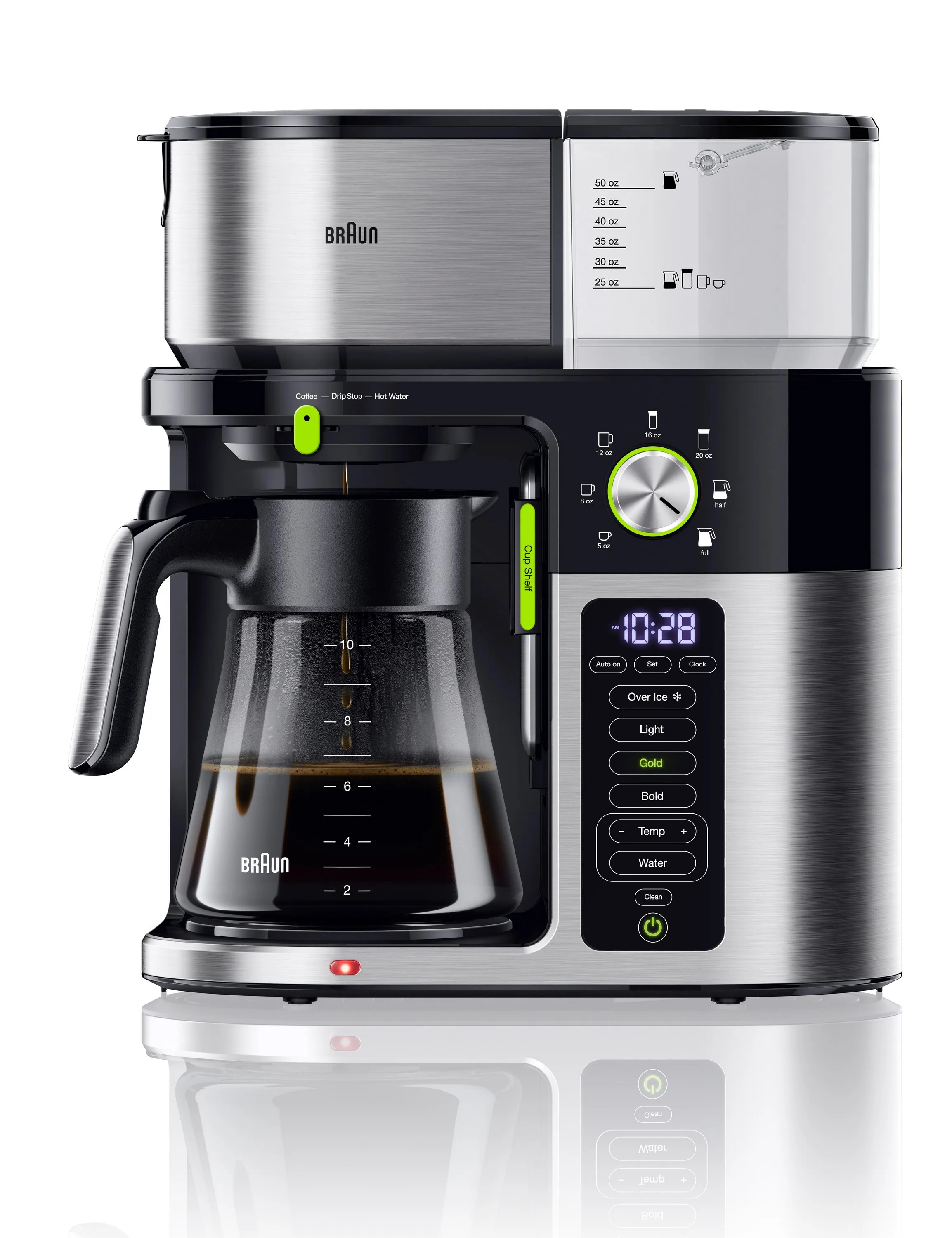 Braun Multiserve 10-Cup Coffee Maker - Stainless Steel/Black