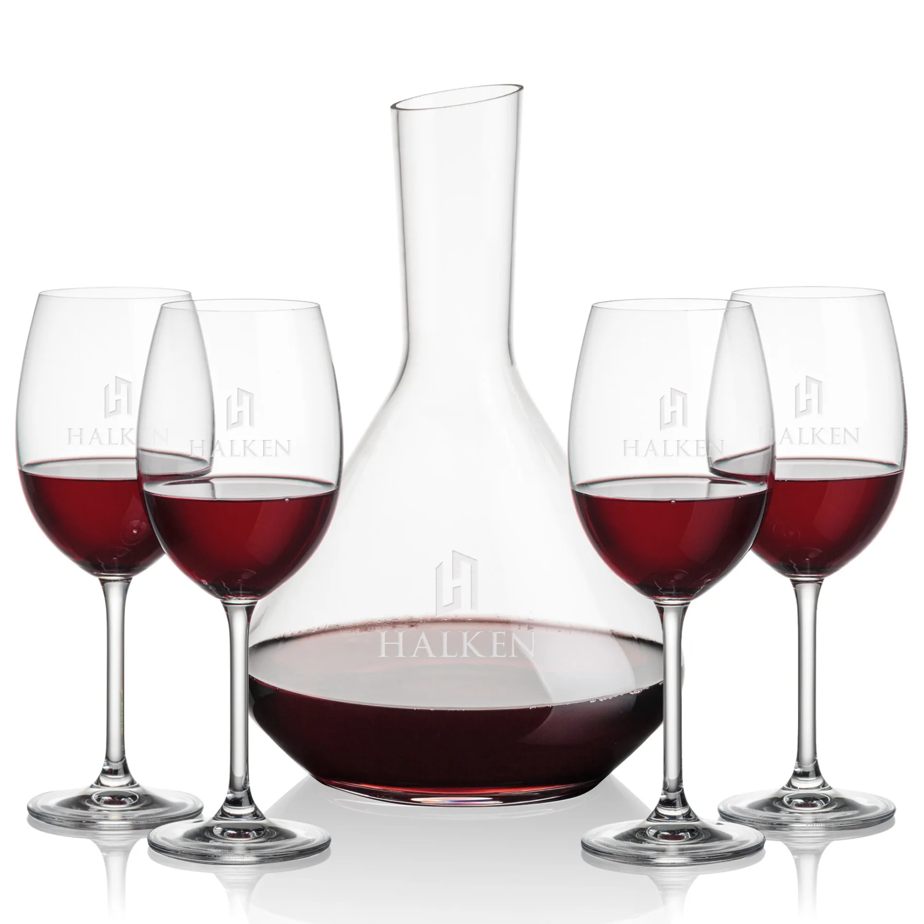Stemmed Set, Coleford Wine Set, Carafe & 4 Wine