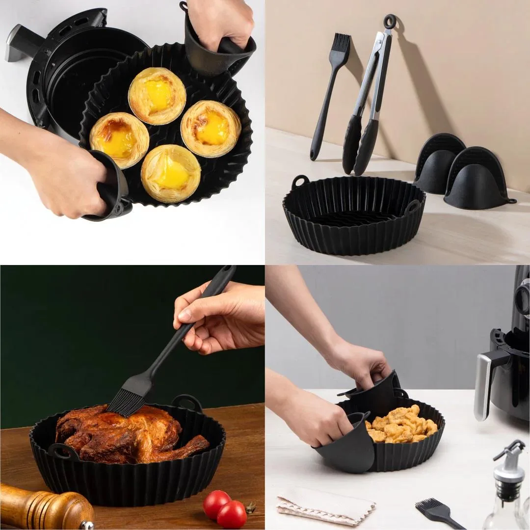 UBER Appliance Air Fryer Silicone Liner Reusable 4-7 Qt Kit