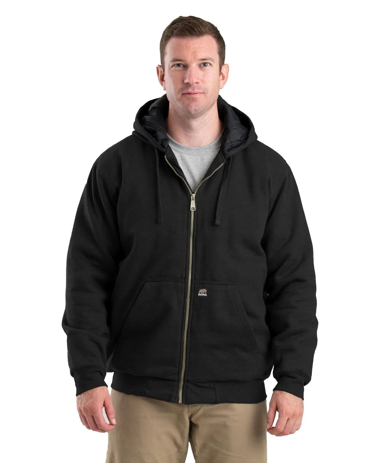 Berne Apparel Men's Glacier Full-Zip Hooded Jacket