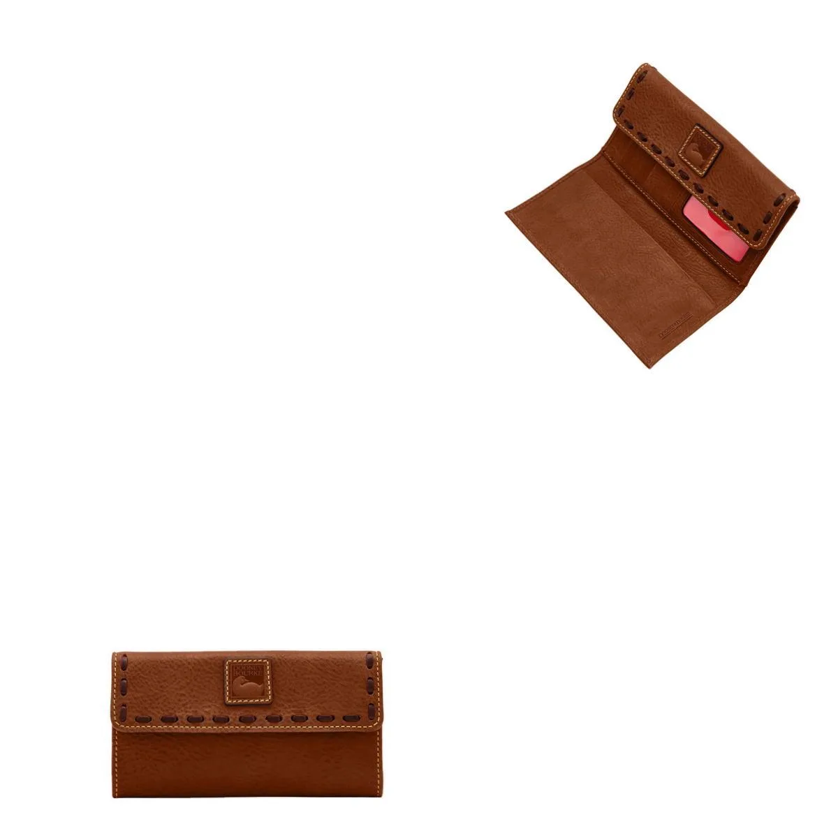 Dooney & Bourke Florentine Continental Clutch - Chestnut Brown