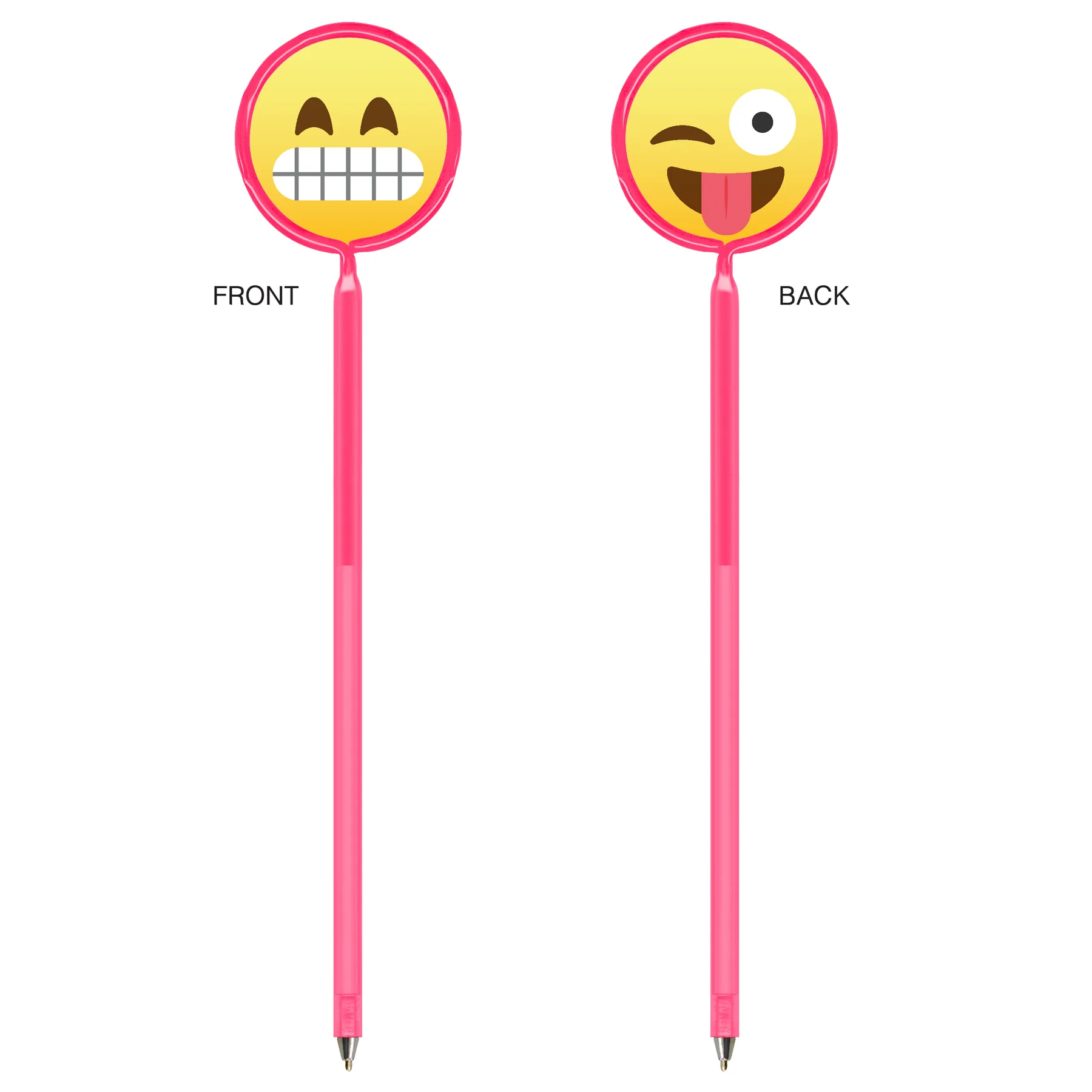 Inkbend Standard Billboard Pens W/ Emoji Grinning / Tongue Stock Insert view 2