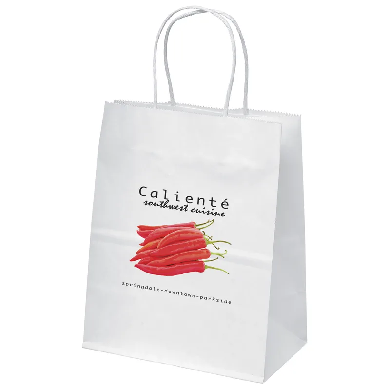 Mini - White Shopper - ColorVista (8" x 4 1/2" x 10 3/4")