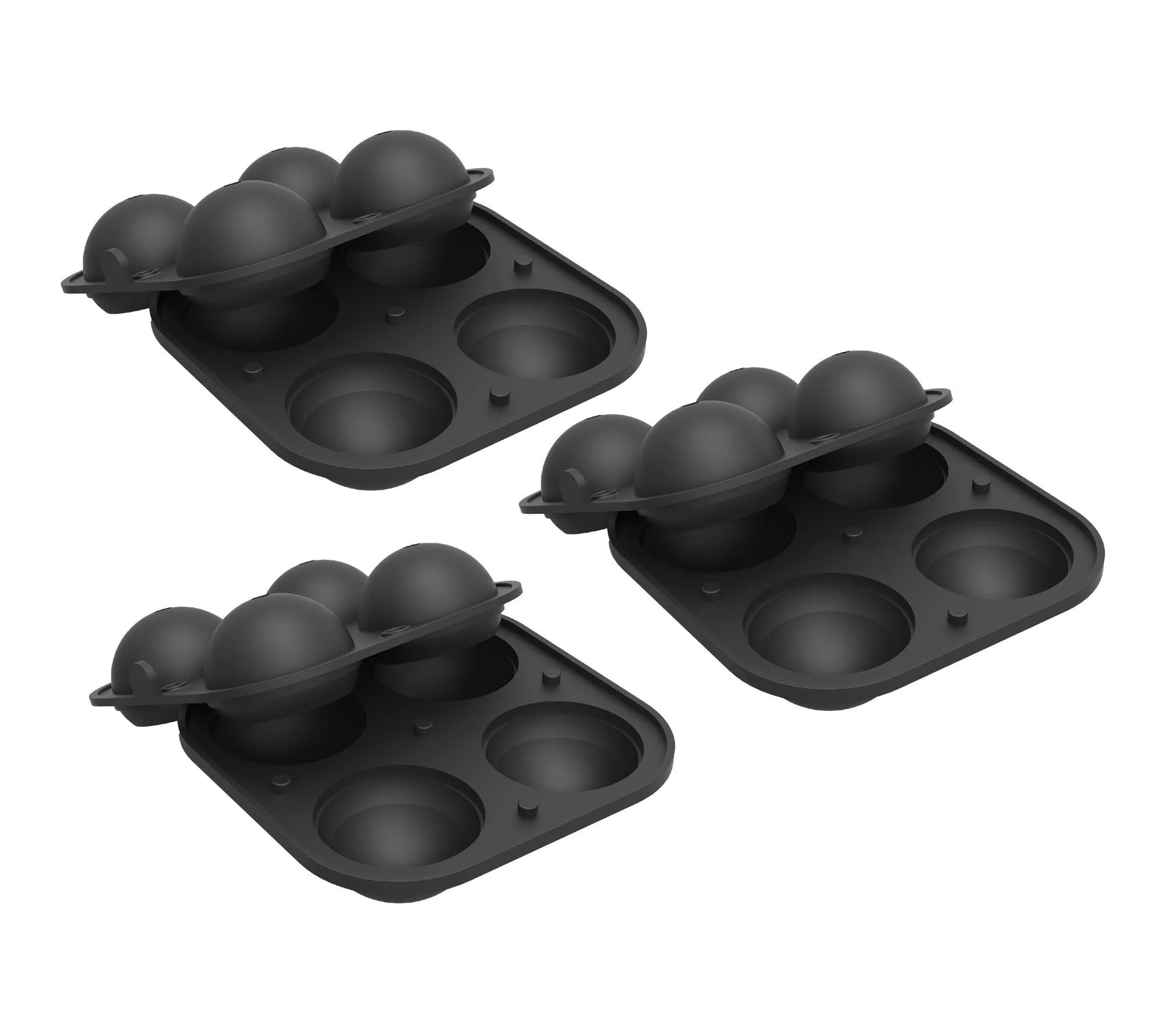 W&P 3-Pack Charcoal Sphere Ice Mold Set