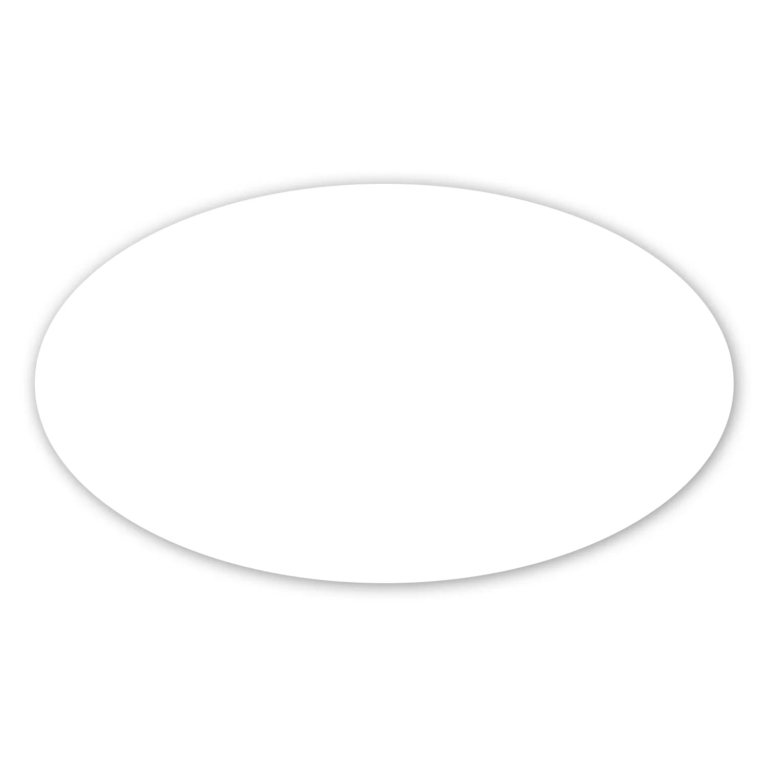 2 X 3.5" Oval Removable Label view 2