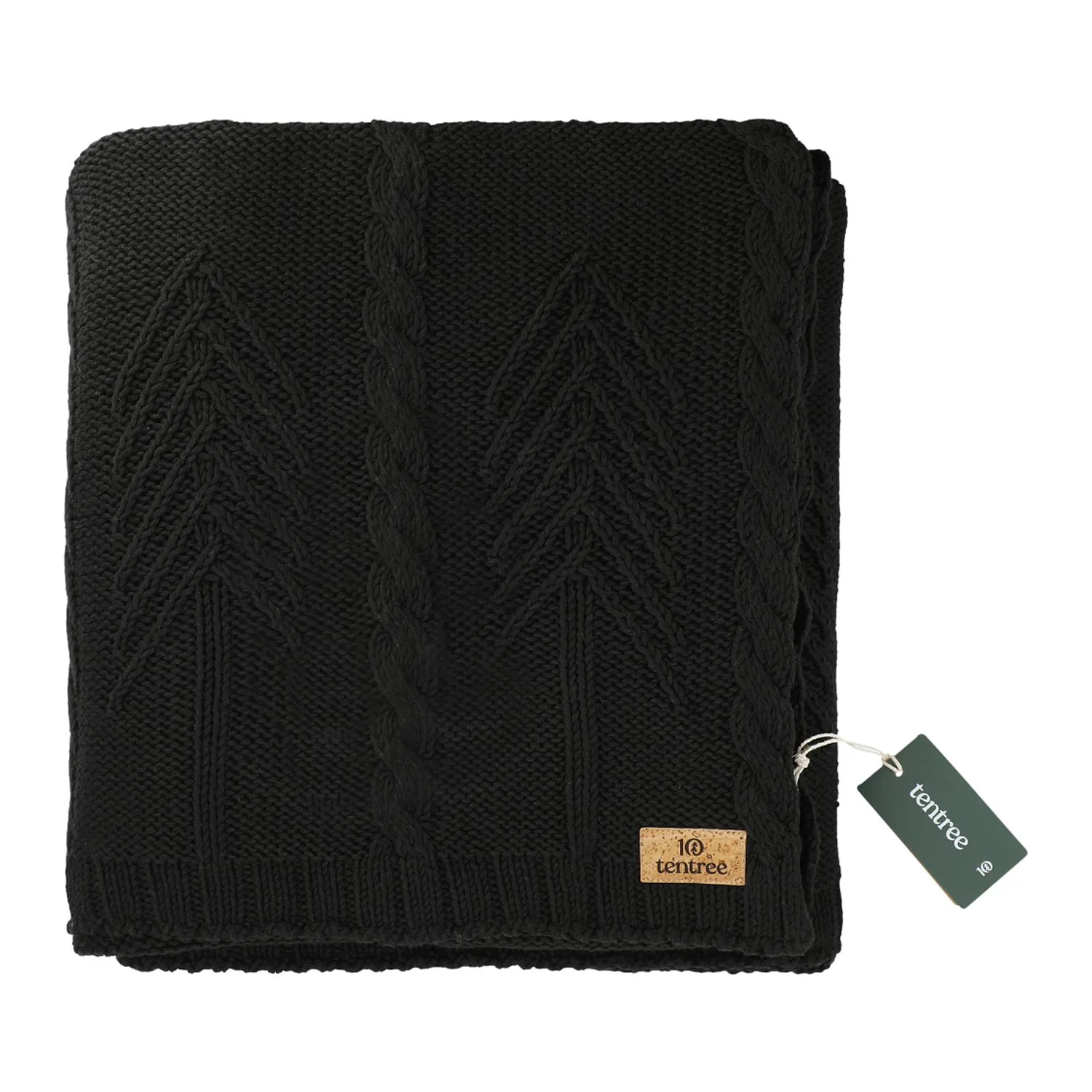tentree Organic Cotton Cable Blanket view 2