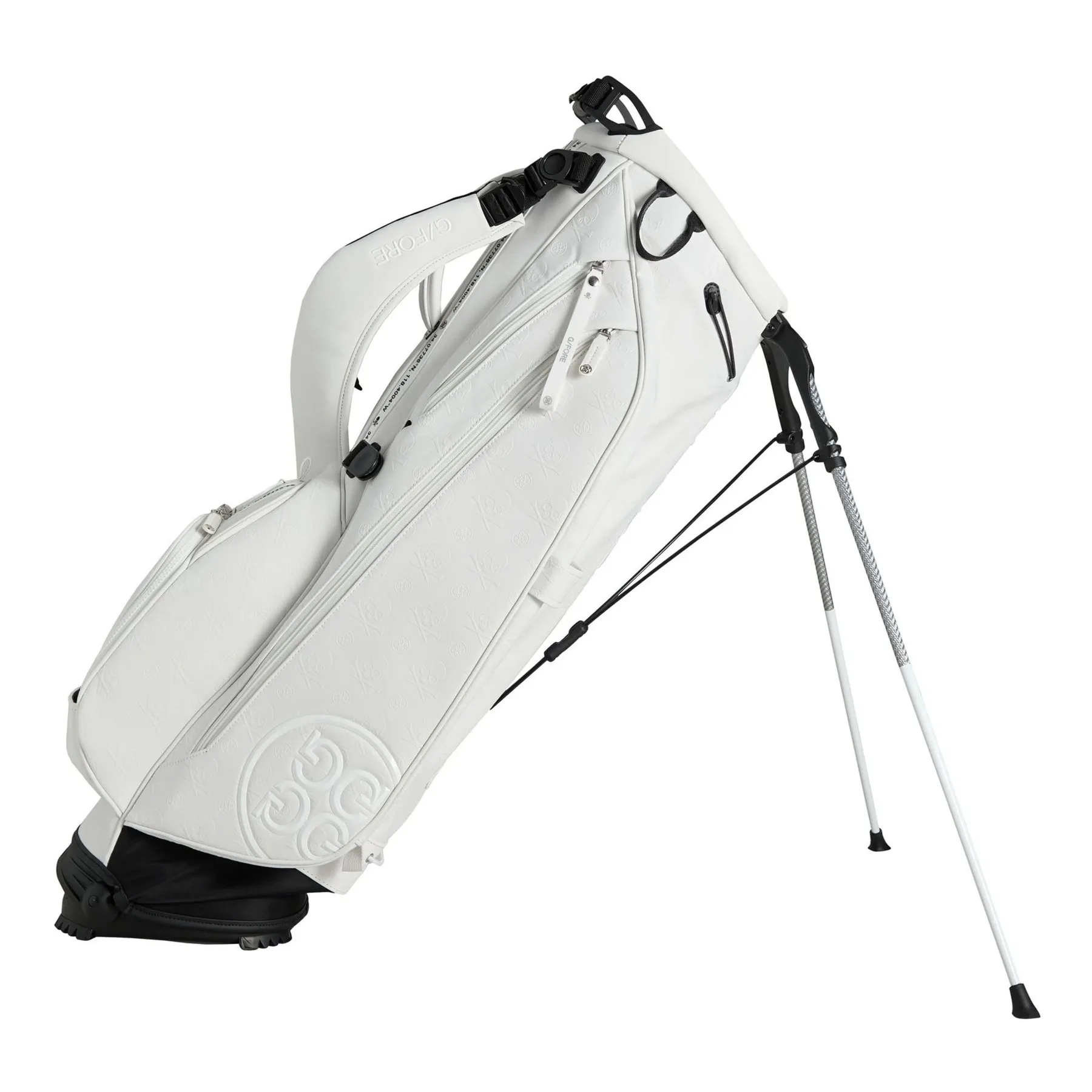 GFORE Embossed Skull & Tees Daytona Carry Golf Bag - Snow