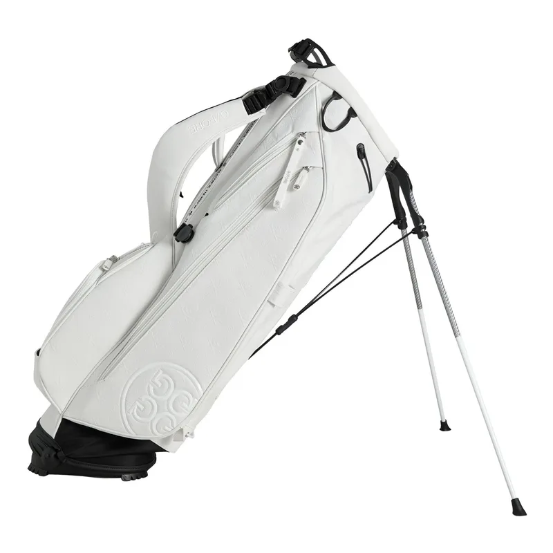 GFORE Embossed Skull & Tees Daytona Carry Golf Bag - Snow