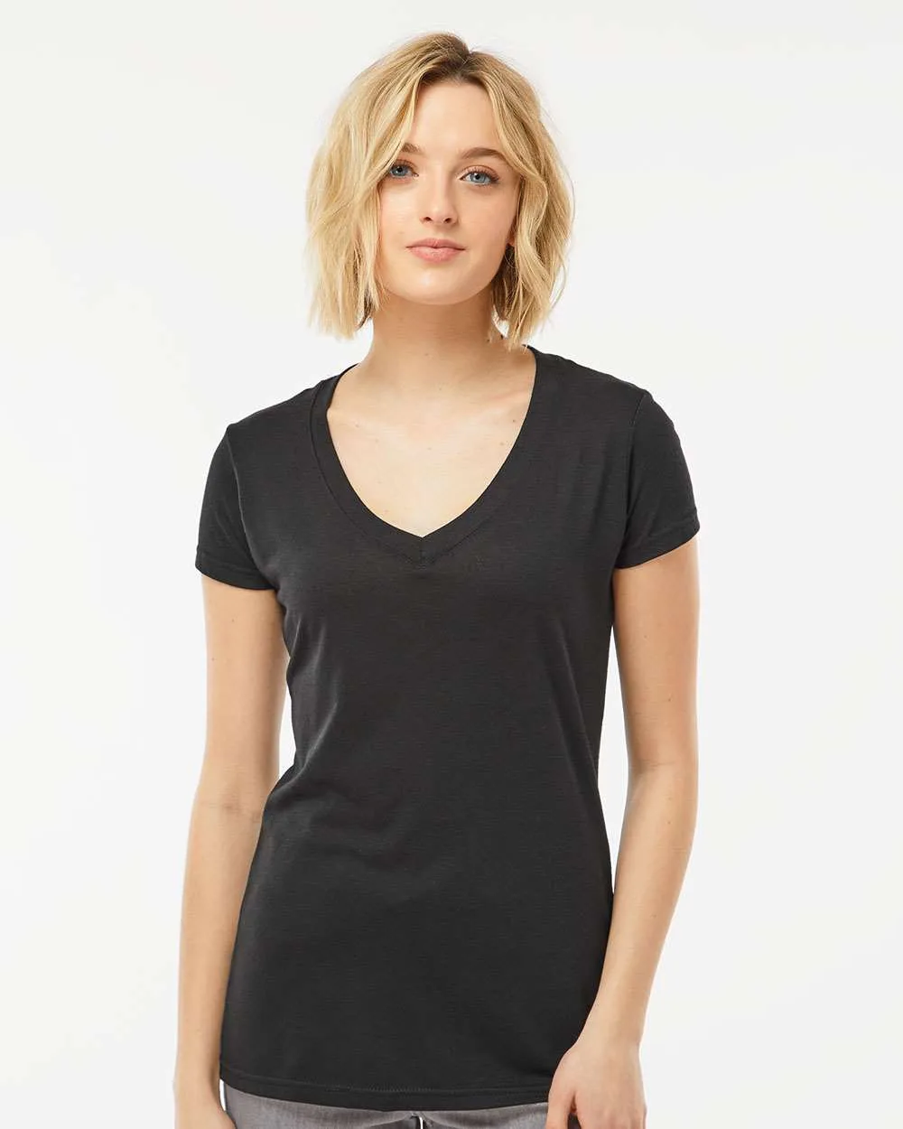 Tultex® Women's Poly-Rich V-Neck T-Shirt