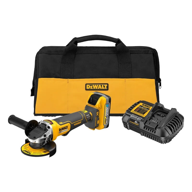DeWalt 20V Max Xr 4.5" Small Angle Grinder Kit W/ 5.0Ah Powerstack Battery