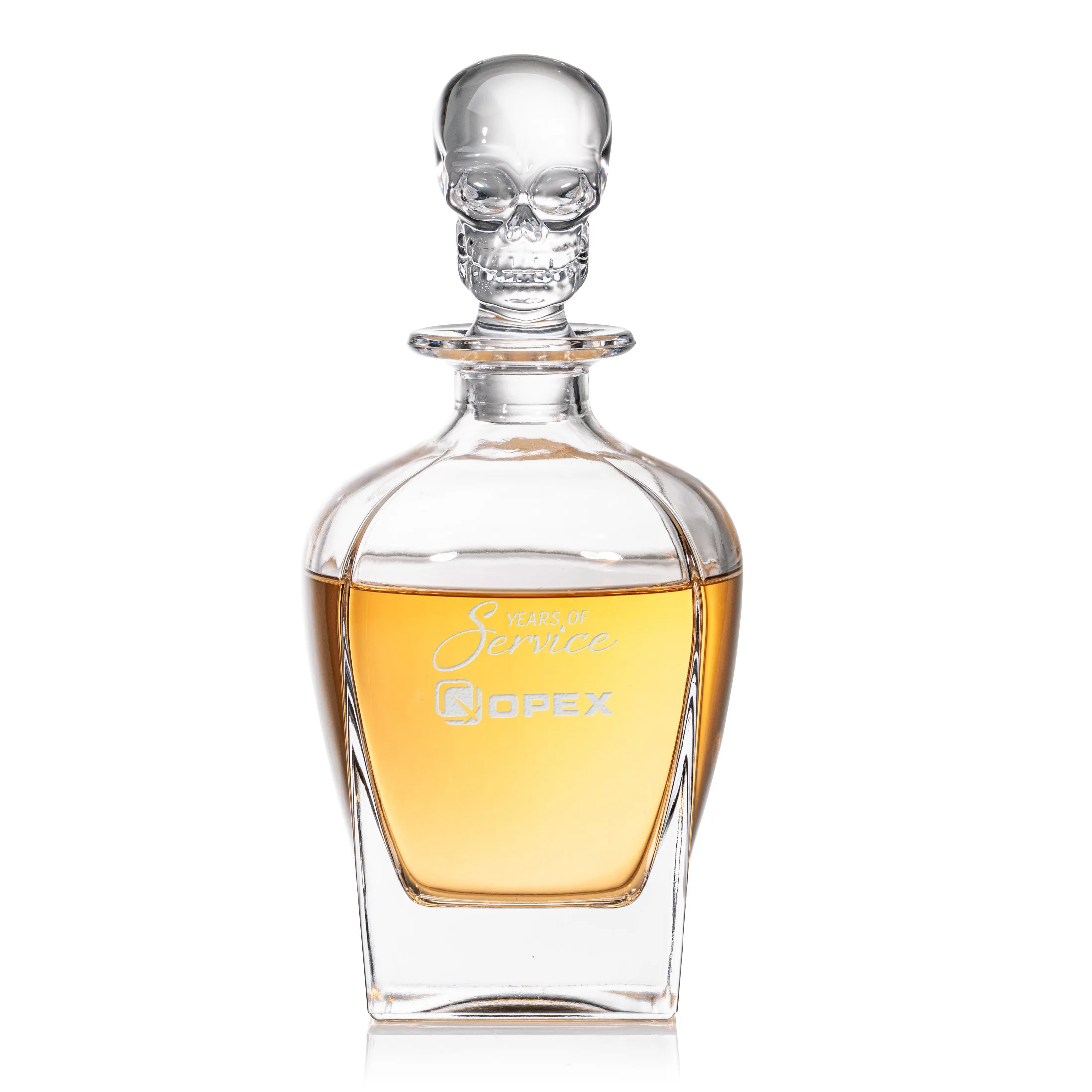 Delrina Skull Decanter & Set