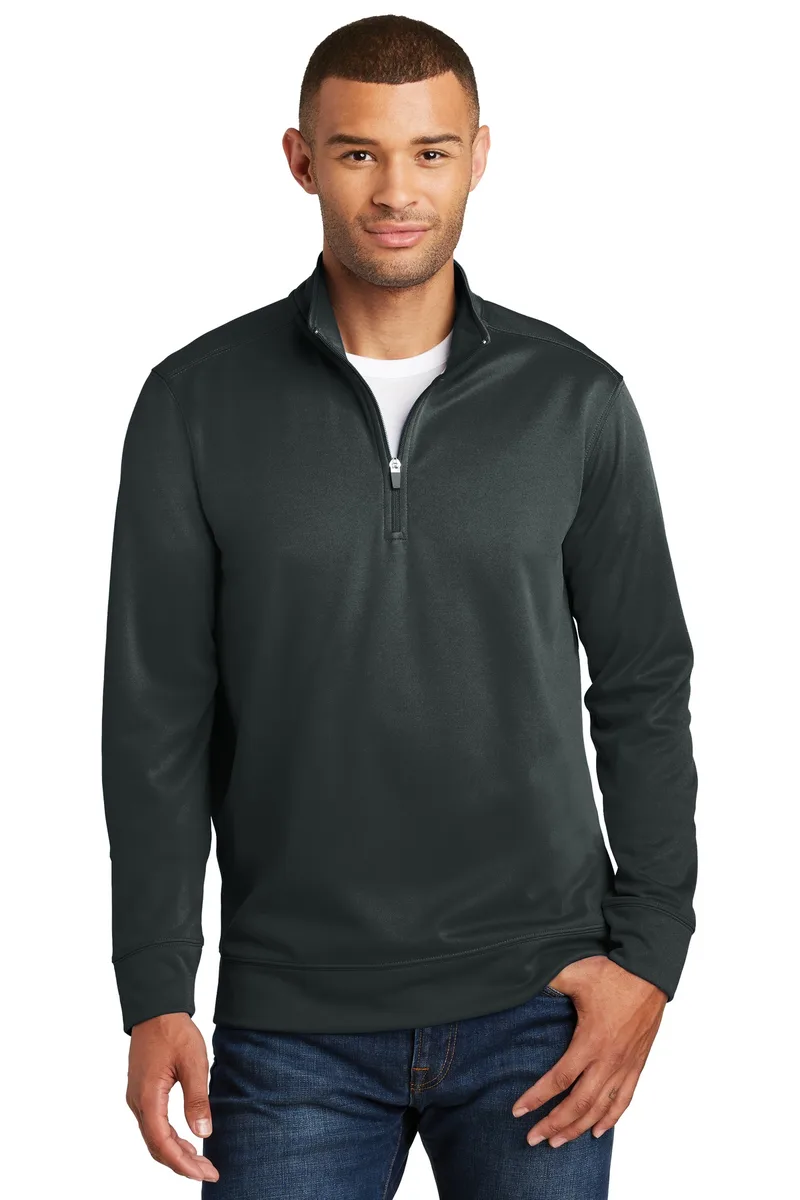 Port & Co™ Performance Fleece 1/4-Zip Pullover Sweatshirt. view 2