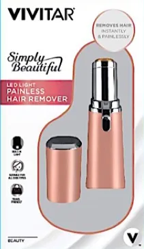 Health, Beauty & Fitness Vivitar Led Light Painless Hair Remover - Rose Gold