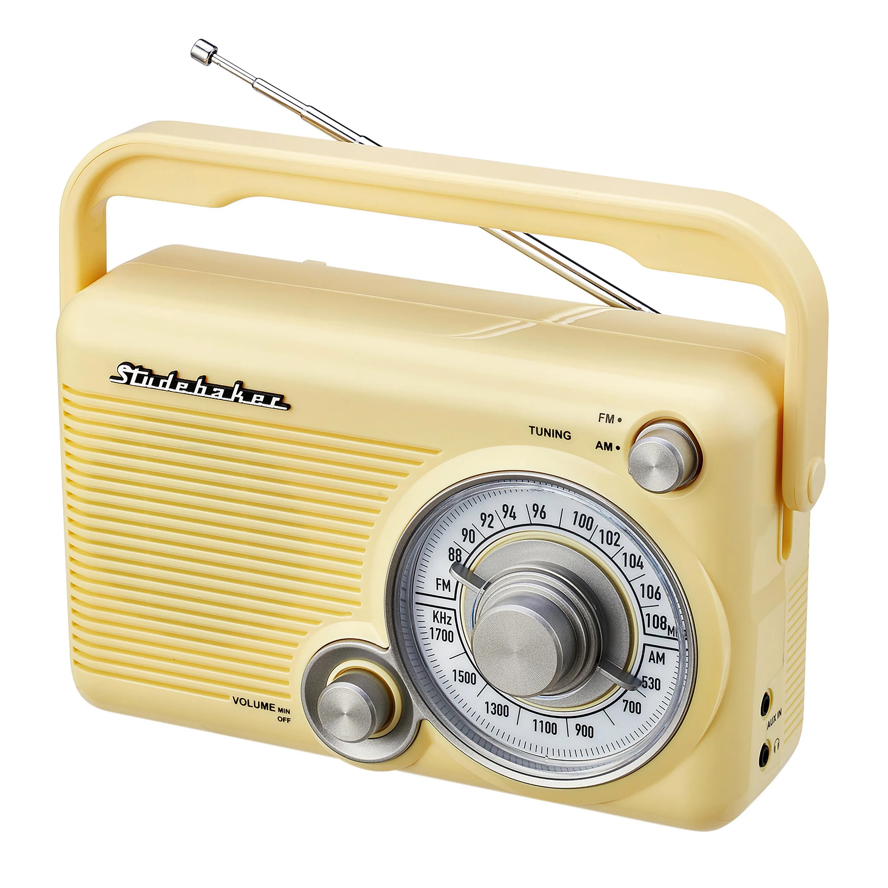 Studebaker Portable Am/Fm Radio - Yellow