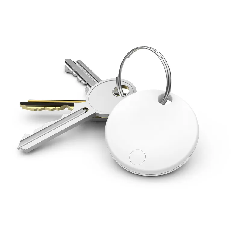 9137 WHT Keyring Blank