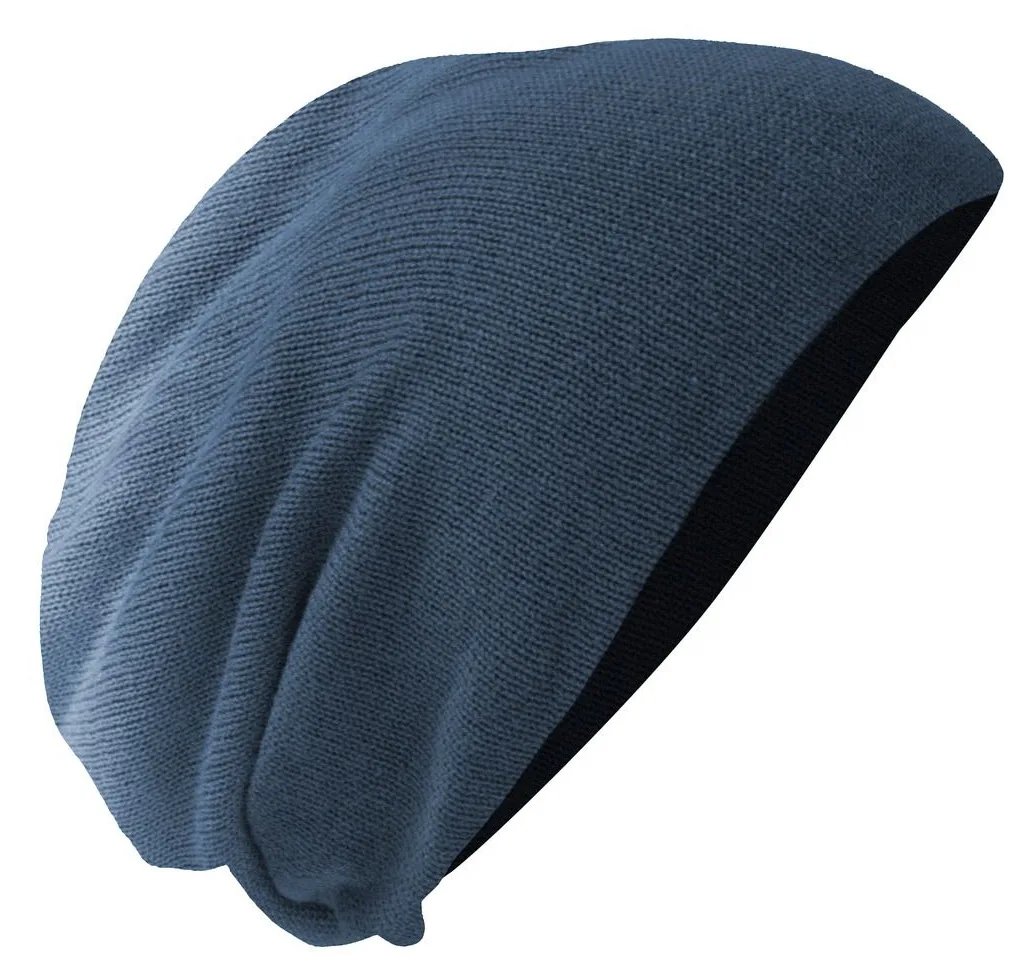 District® Slouch Beanie — Black Dip-Dye