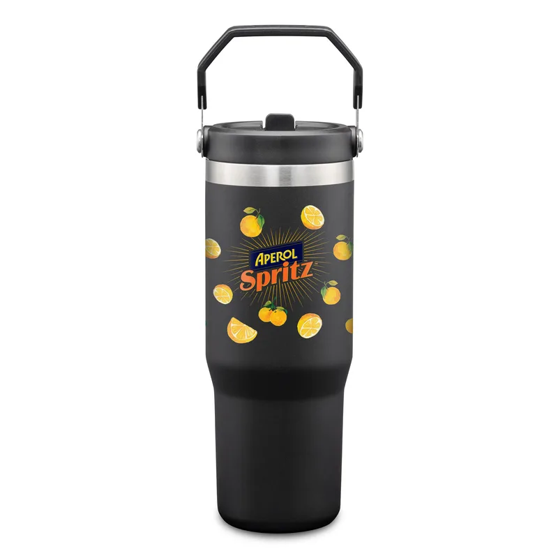 Revive SS Travel Mug w/Handle & Straw - 30oz