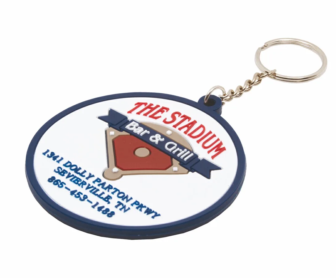 Soft PVC Key Tag 2D (3.97" - 4.3" Diameter)