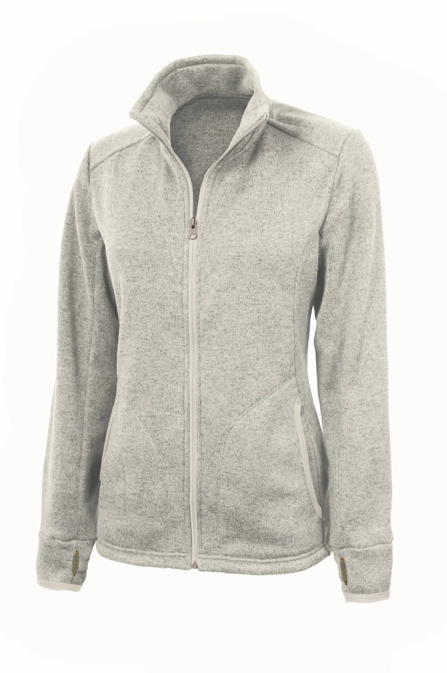 Women's Heathered Fleece Jacket view 6