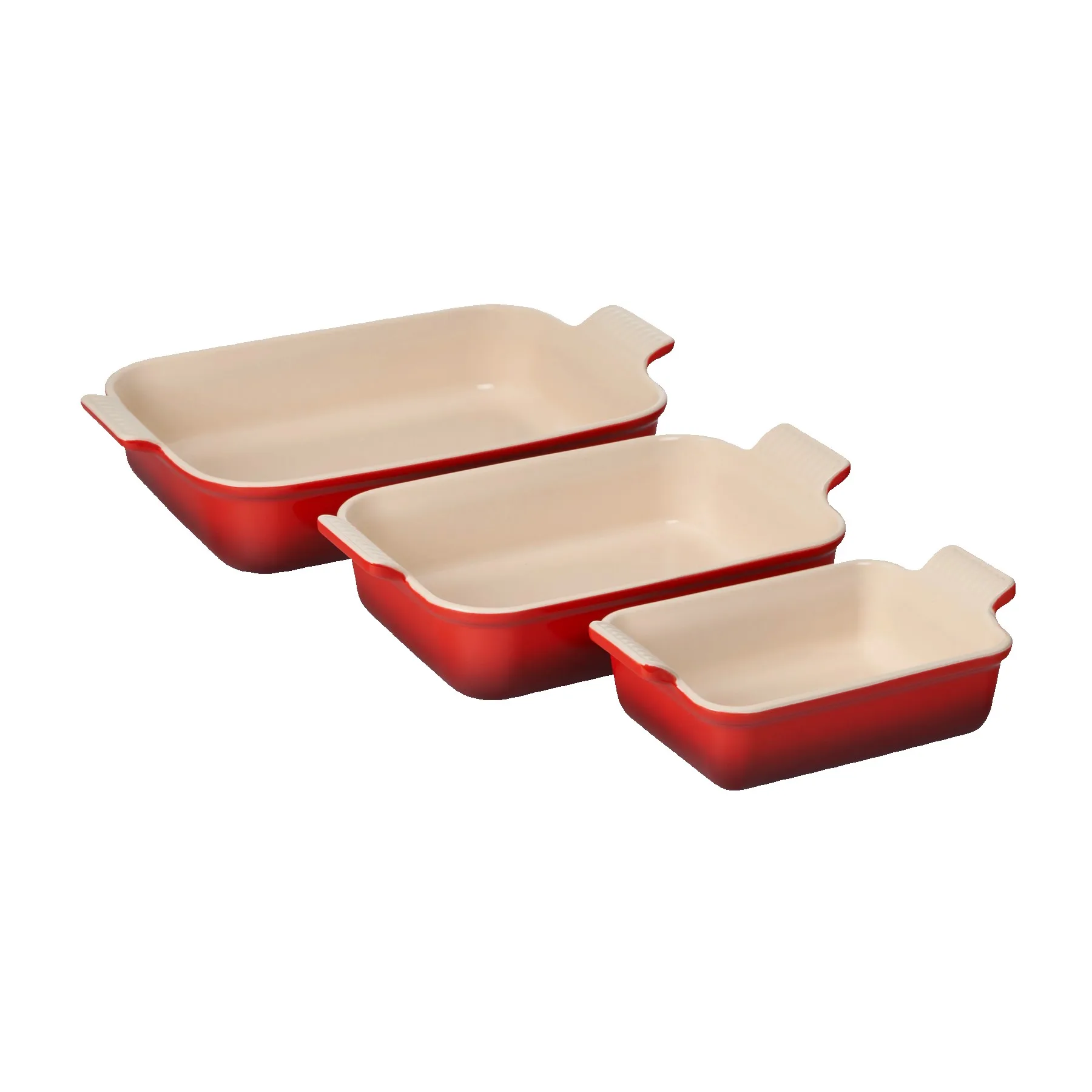 Le Creuset Heritage 3-Piece Rectangular Baking Dish Set