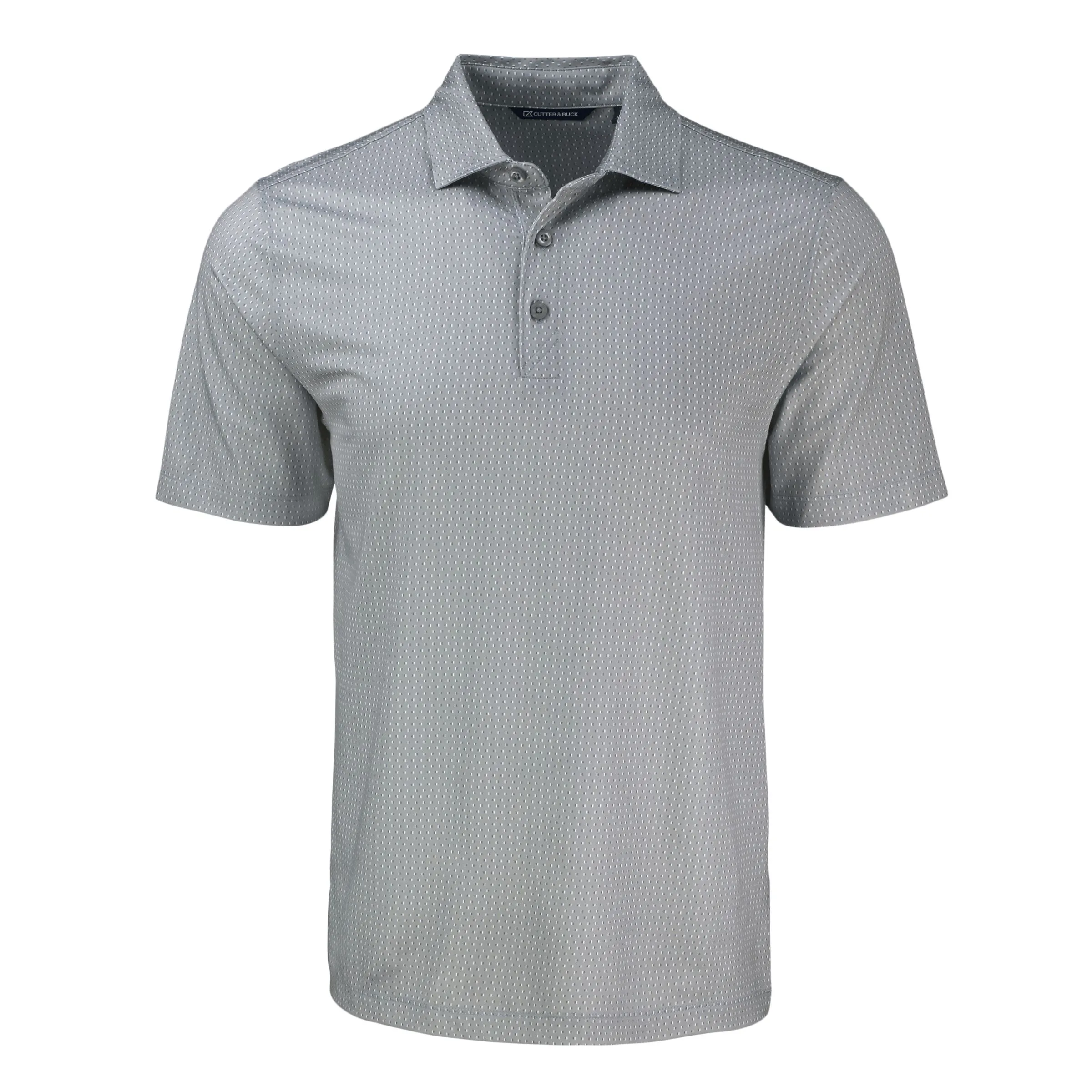 Cutter & Buck Pike Eco Shadow Check Print Recycled Mens Polo view 5