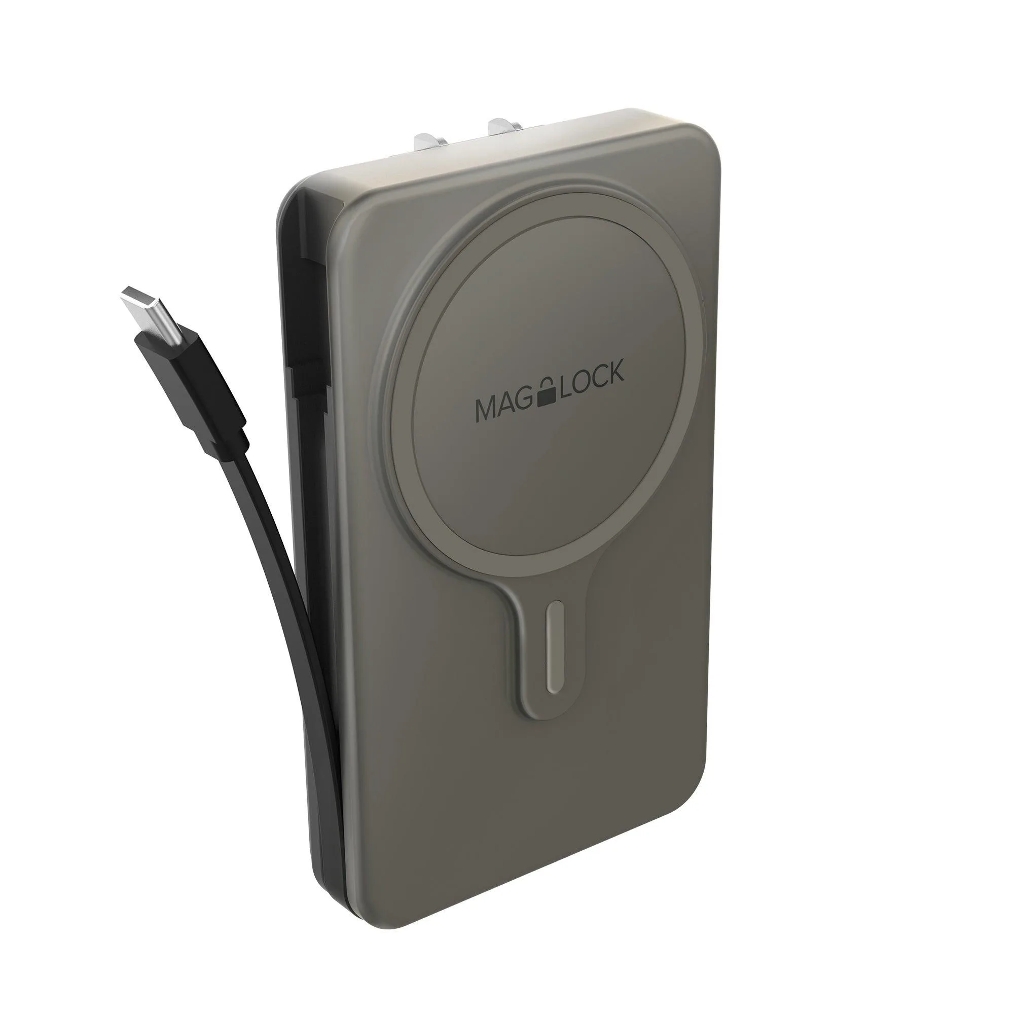 myCharge Maglock Hub+ All-In-One Wireless Charger W/ Built-In Usb-C Cable