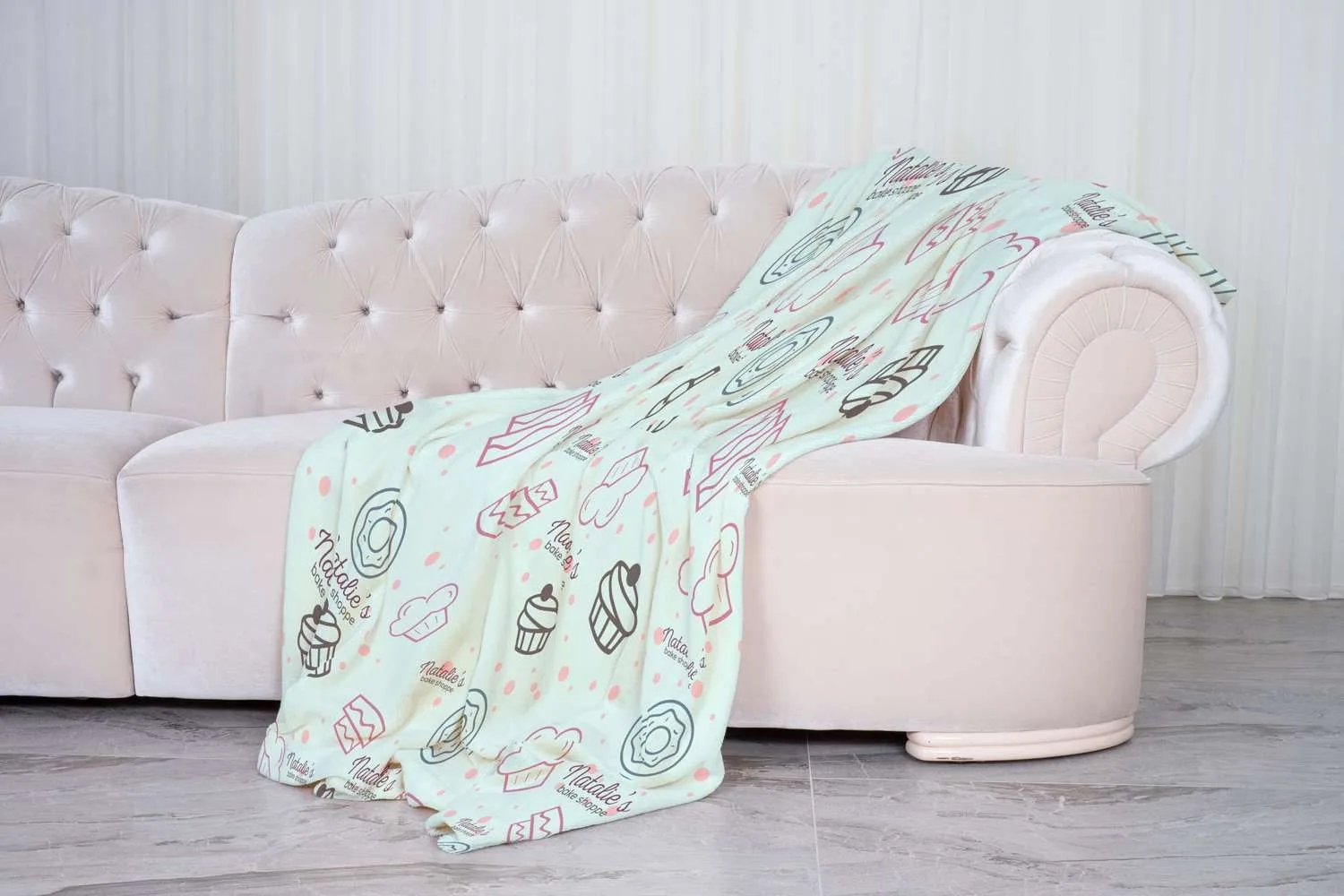 60" x 80" Sherpa Blanket Dye Sub view 4