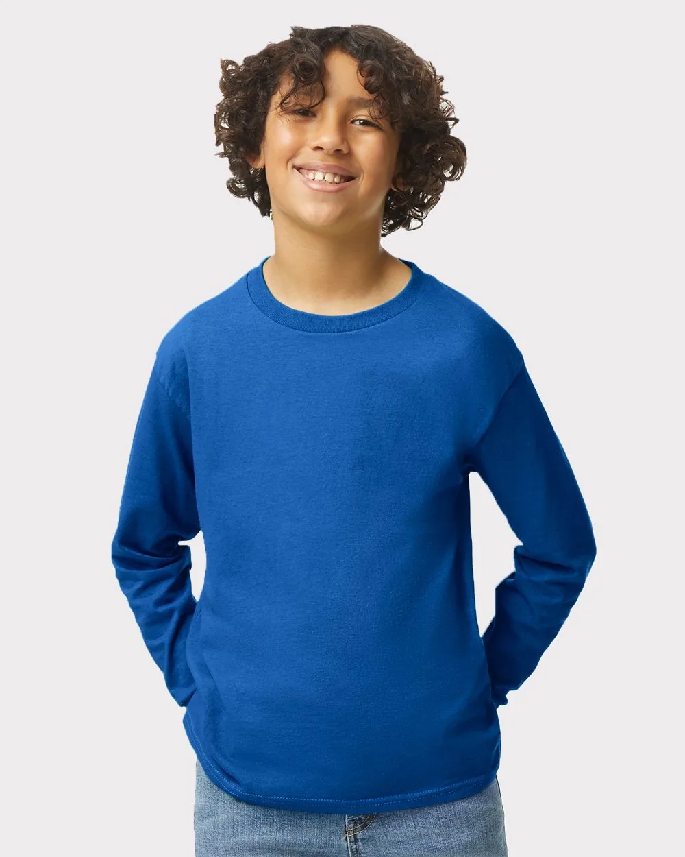 Gildan® Youth Heavy Cotton™ Long Sleeve T-Shirt view 2