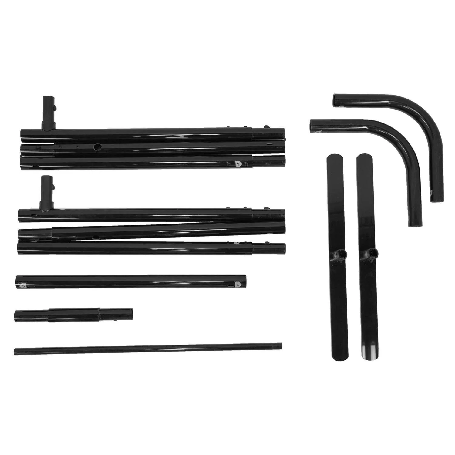 2'W x 72"H LiteWay EuroFit Straight Wall Hardware view 2