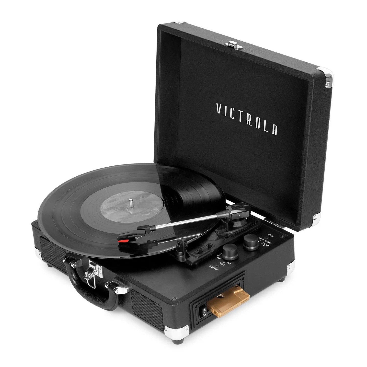 Victrola Vinyl Suitcase Record Player w/Cassette