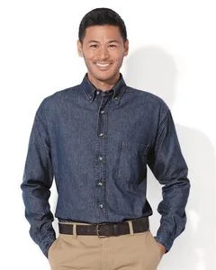 Sierra Pacific Long Sleeve Denim Shirt view 4