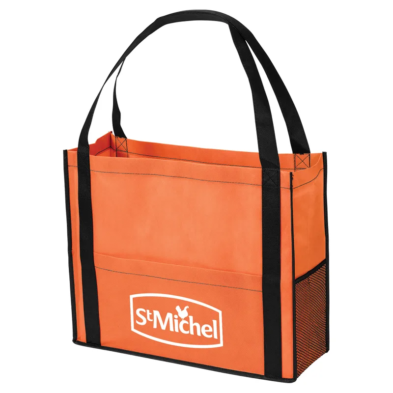 Chandler Non-Woven Mesh Tote Bag view 4