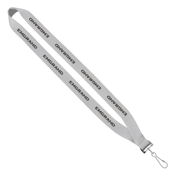 3/4" Economy Polyester Lanyard with Sewn Silver Tone Swivel Snap Hook