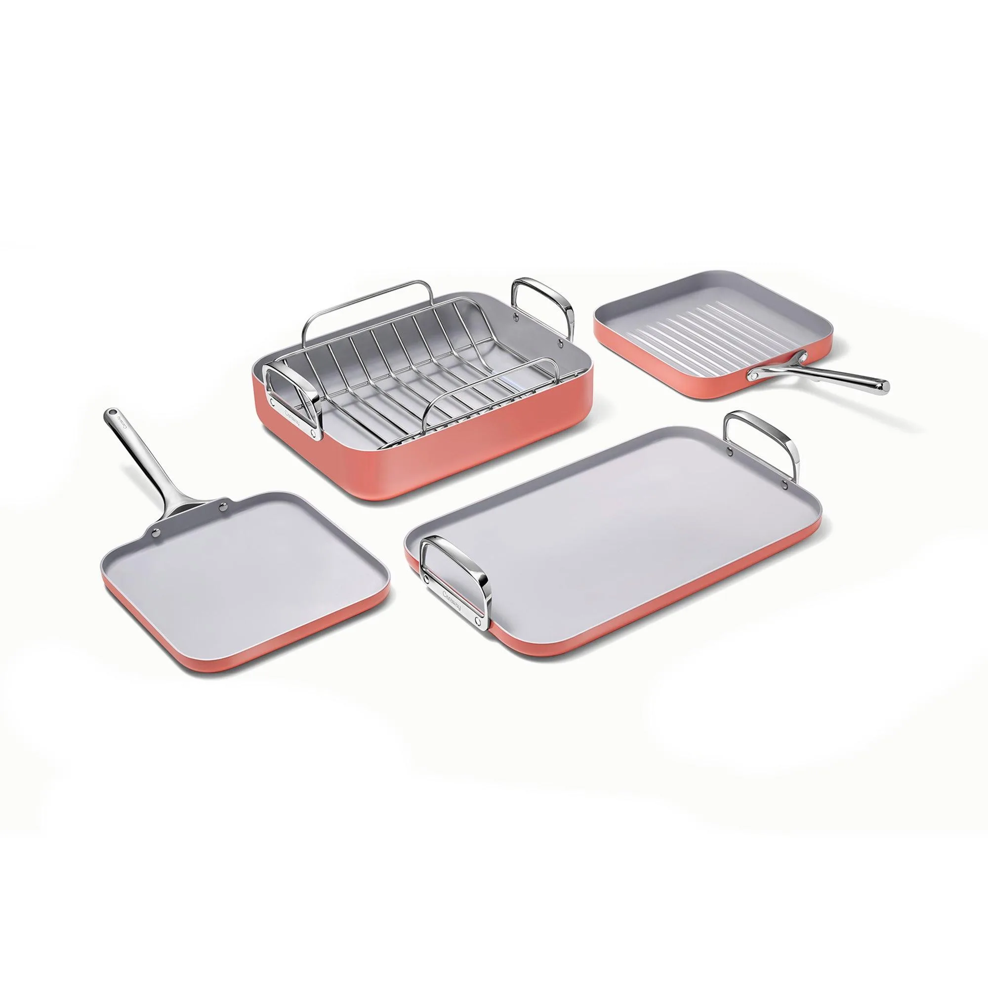 Caraway 5Pc Square Cookware Set Perracotta
