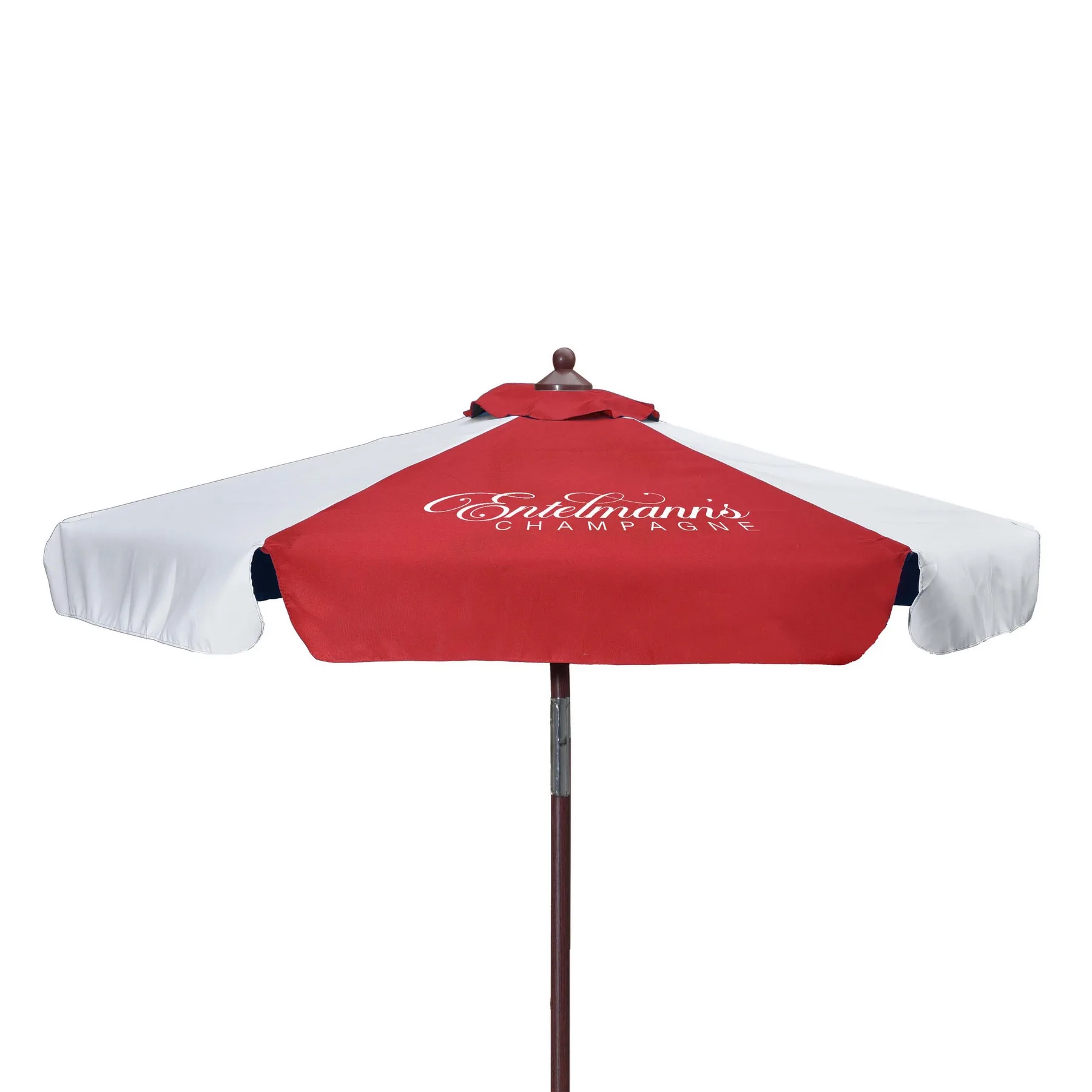 7' Wood Look Tilting Market Umbrella Kit With Valance 1 Imp view 3