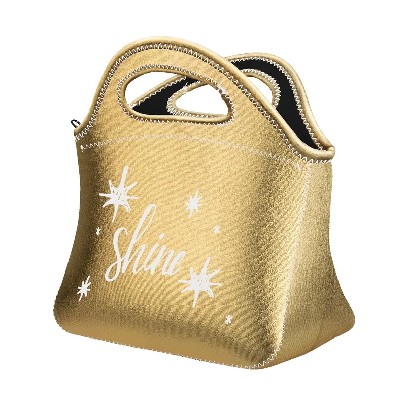 Klutch Metallic Neoprene Lunch Bag view 3