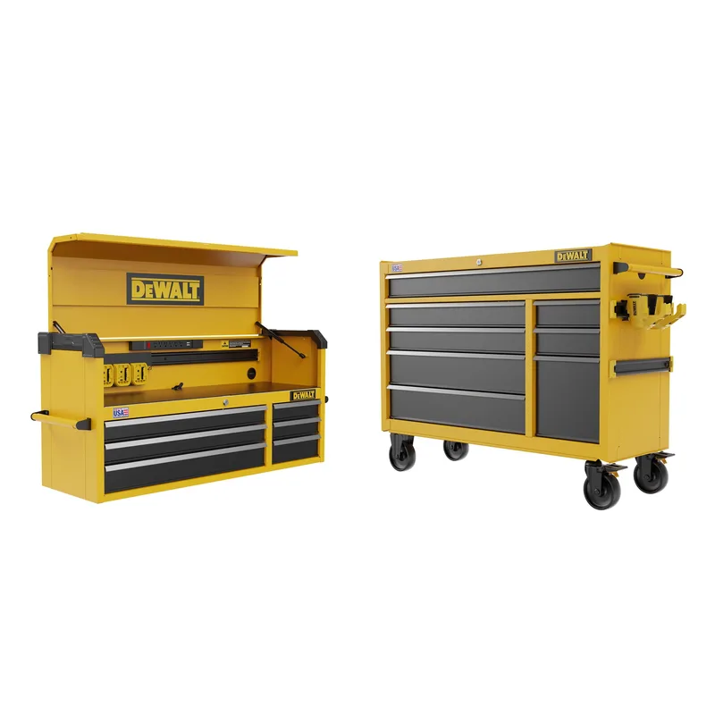 DeWalt 52" 6 Drawer Tool Chest W/ 52" 8 Drawer Rolling Tool Cabinet