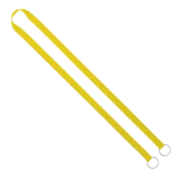IMPORT Rush 1/2" Polyester 2-Ended Lanyard with Dual Sewn Silver Metal Split-Ring view 3