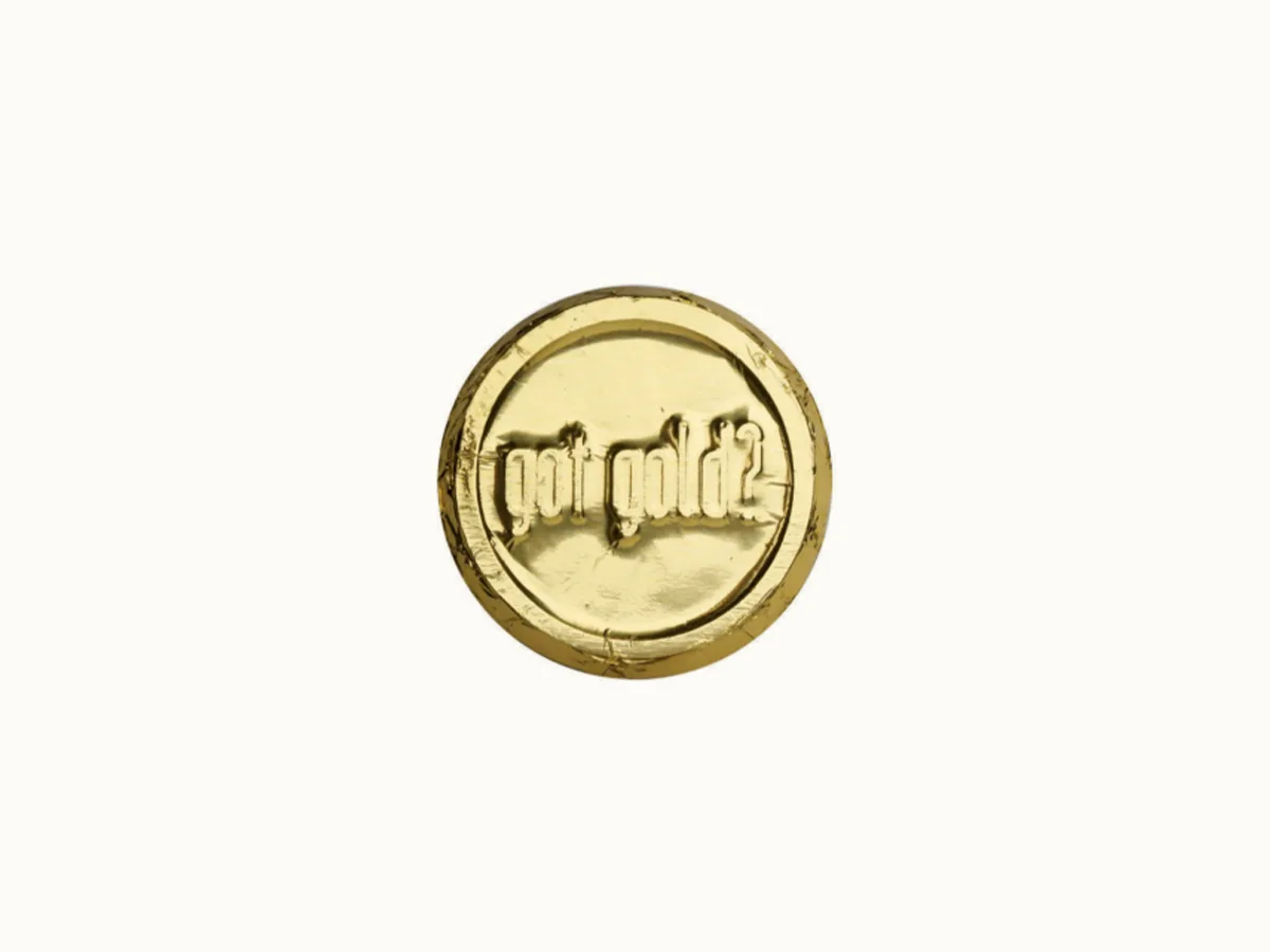 Premium Custom Foil-wrapped Chocolate Coin view 2