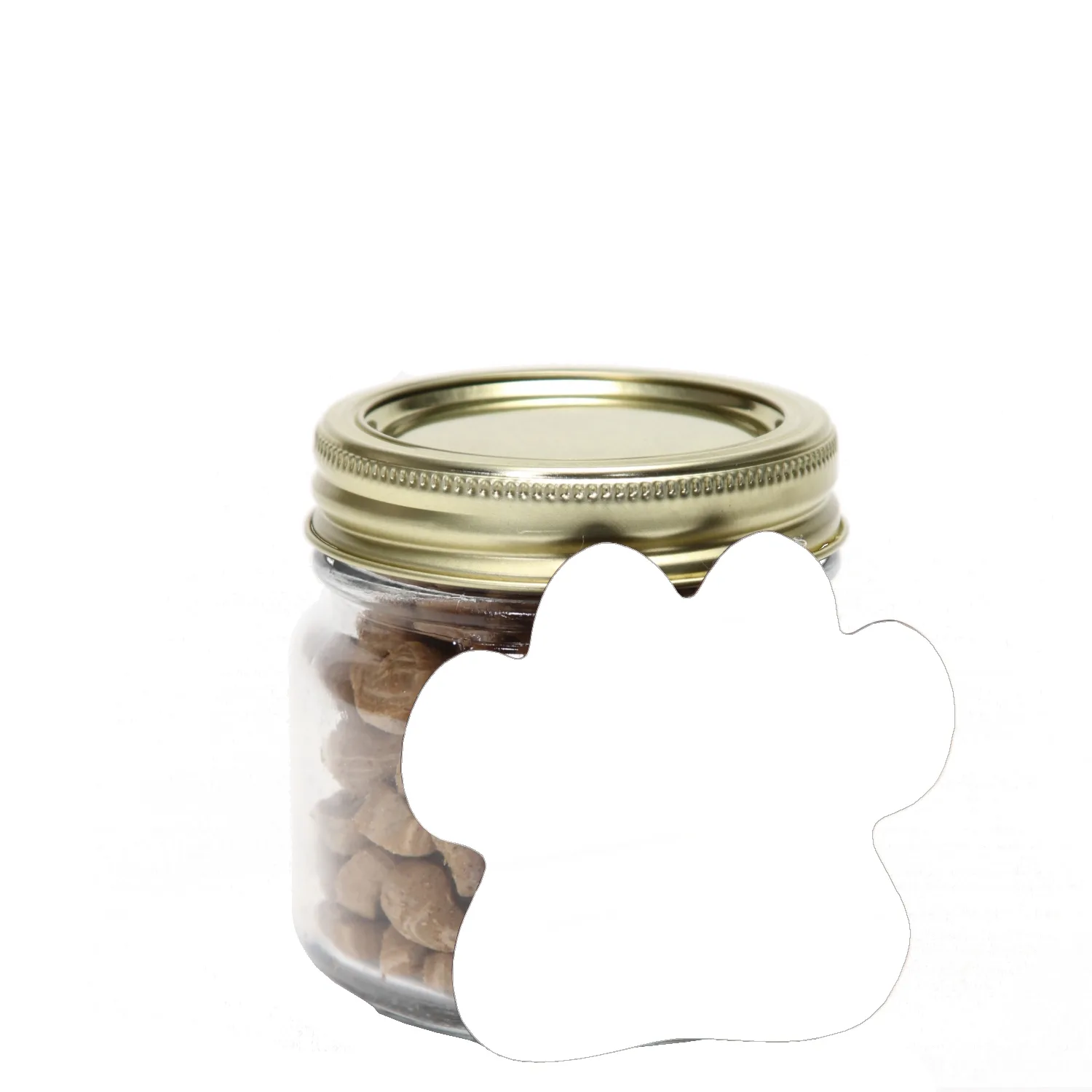 Half Pint Jar with Paw Magnet Pet Fill view 2