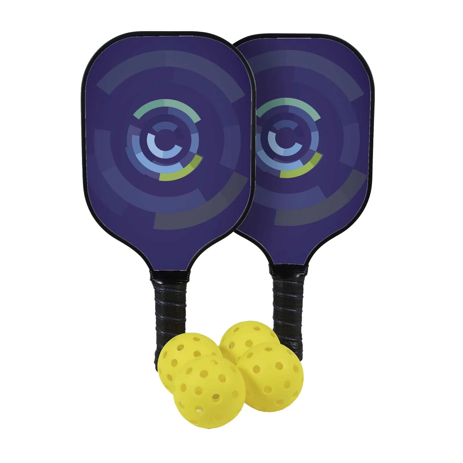 Deluxe Pickleball Plus Set Double-Sided Paddles view 3